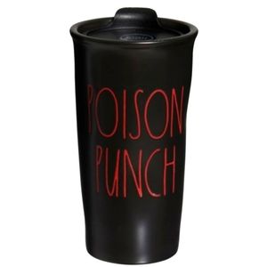 Rae Dunn POISON PUNCH Halloween Lidded Travel Tumbler Mugs Glazed Whimsigoth